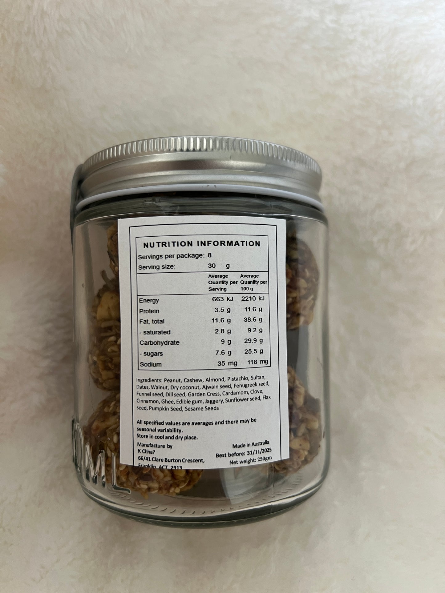 Nuts ko Laddu - 250gm