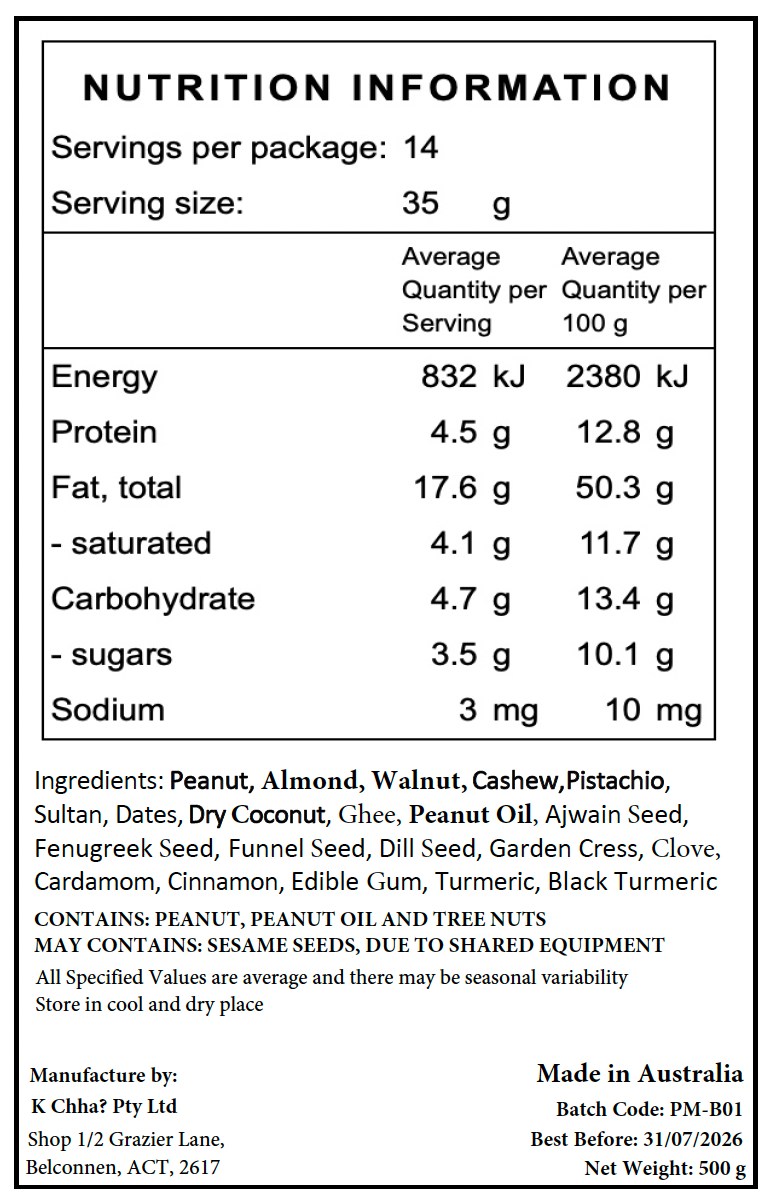 Poustik Masala - Dry Fruits & Strength Mix