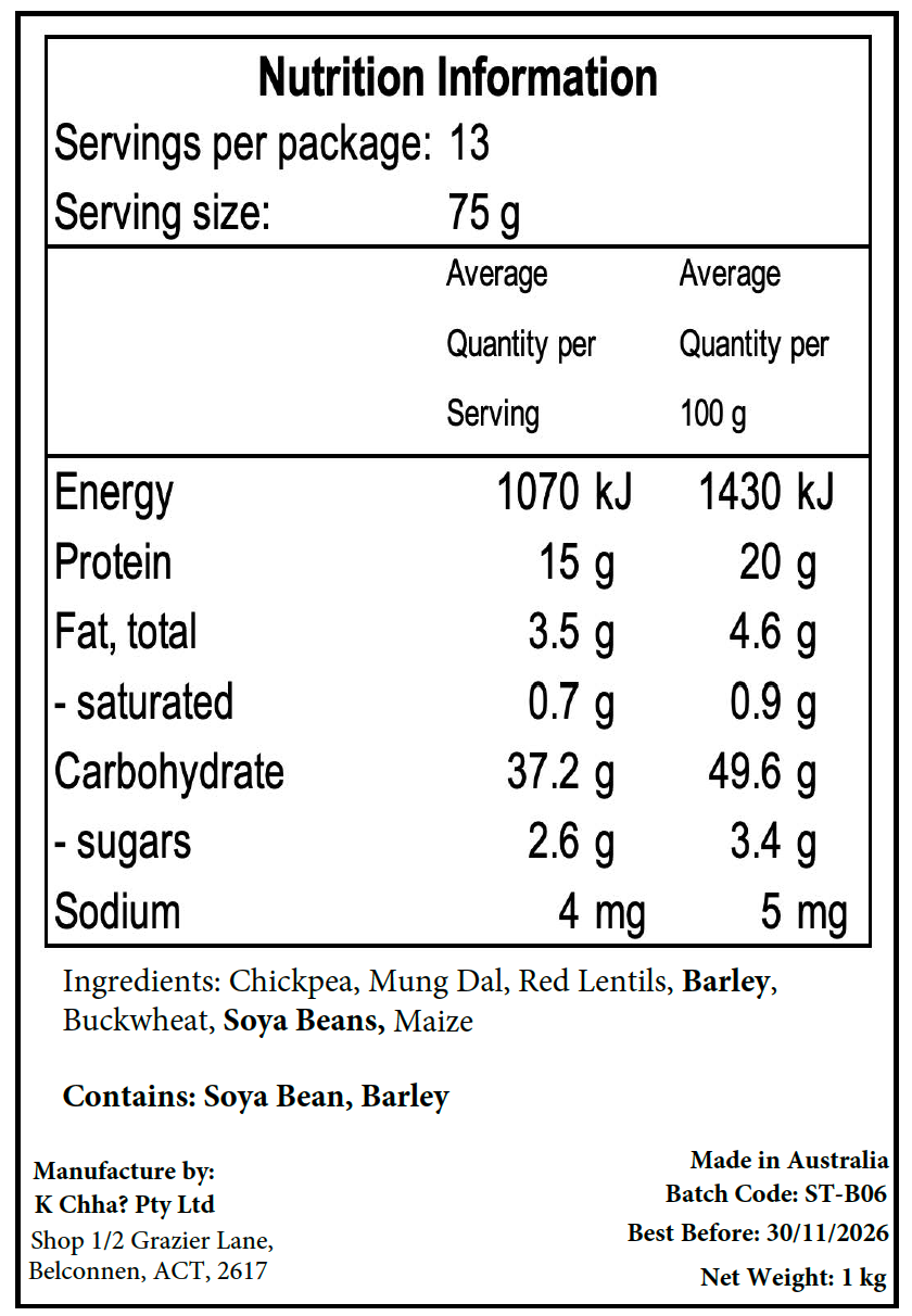 Poustik Satu / Roasted Multigrain Sattu