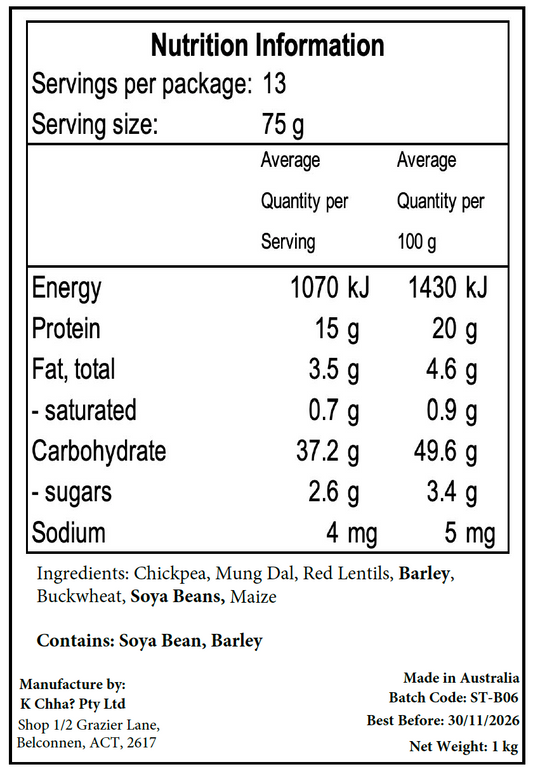 Poustik Satu / Roasted Multigrain Sattu